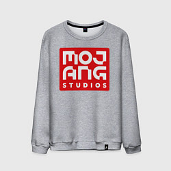 Свитшот хлопковый мужской Mojang Studios, цвет: меланж