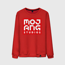 Свитшот хлопковый мужской Mojang Studios, цвет: красный
