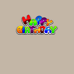 Свитшот хлопковый мужской Happy Birthday, цвет: миндальный — фото 2