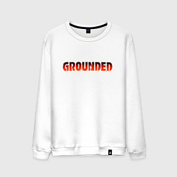 Свитшот хлопковый мужской Grounded, цвет: белый