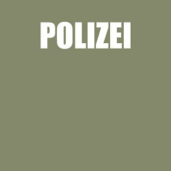 Свитшот хлопковый мужской POLIZEI Полиция Надпись Белая, цвет: авокадо — фото 2