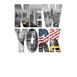 Свитшот хлопковый мужской New York, цвет: белый — фото 2