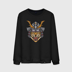 Свитшот хлопковый мужской Tiger Samurai, цвет: черный