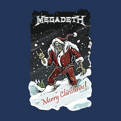Свитшот хлопковый мужской Merry Christmas, Megadeth, цвет: тёмно-синий — фото 2
