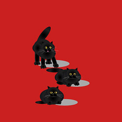 Свитшот хлопковый мужской 3 кота-жная история, цвет: красный — фото 2