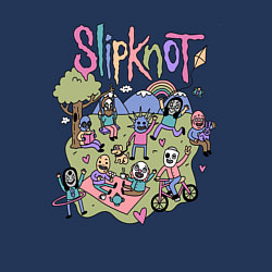 Свитшот хлопковый мужской SLIPKNOT, цвет: тёмно-синий — фото 2