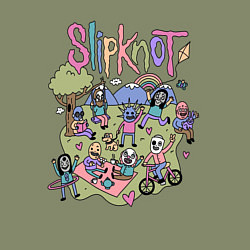 Свитшот хлопковый мужской SLIPKNOT, цвет: авокадо — фото 2