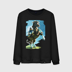 Свитшот хлопковый мужской The Link, цвет: черный