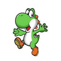 Свитшот хлопковый мужской Mario Yoshi, цвет: белый — фото 2