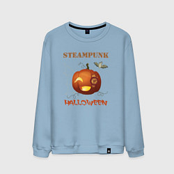 Свитшот хлопковый мужской Стимпанк-хэллоуин 2, цвет: мягкое небо