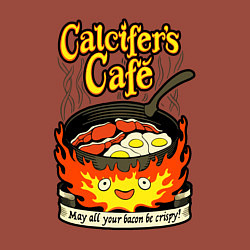 Свитшот хлопковый мужской Calcifer cook, цвет: кирпичный — фото 2