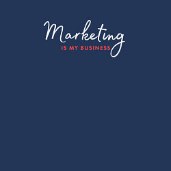 Свитшот хлопковый мужской Marketing is my business, цвет: тёмно-синий — фото 2