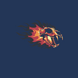 Свитшот хлопковый мужской Fireskull, цвет: тёмно-синий — фото 2