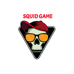 Свитшот хлопковый мужской Squid Game Skull, цвет: белый — фото 2