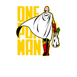 Свитшот хлопковый мужской Сайтама возвращается из супермаркета One Punch-Man, цвет: белый — фото 2