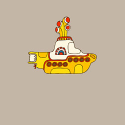 Свитшот хлопковый мужской The Beatles Yellow Submarine в дудл стиле, цвет: миндальный — фото 2