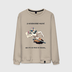 Мужской свитшот Я ИСПОЛЬЗОВАЛ МОЗГИ! Иноске