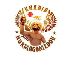 Свитшот хлопковый мужской Khabib Nurmagomedov Art, цвет: белый — фото 2