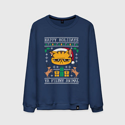Мужской свитшот Christmas Cat