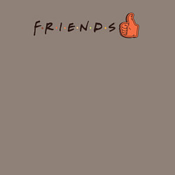 Свитшот хлопковый мужской Friends!, цвет: утренний латте — фото 2