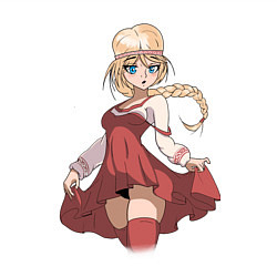 Свитшот хлопковый мужской Славяночка Slavic Girl, цвет: белый — фото 2