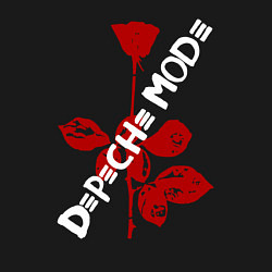 Свитшот хлопковый мужской Depeche Mode красная роза, цвет: черный — фото 2
