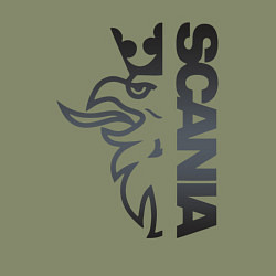 Свитшот хлопковый мужской Scania Орёл, цвет: авокадо — фото 2