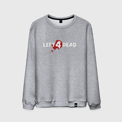 Свитшот хлопковый мужской Left 4 Dead L4D, цвет: меланж