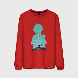 Свитшот хлопковый мужской Xiao Сяо, цвет: красный