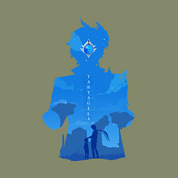 Свитшот хлопковый мужской Чайльд Тарталья Tartaglia, цвет: авокадо — фото 2