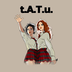 Свитшот хлопковый мужской T A T u Music band ТАТУ, цвет: миндальный — фото 2