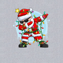 Свитшот хлопковый мужской DAB SANTA CLAUS В ГЕРЛЯНДЕ, цвет: меланж — фото 2