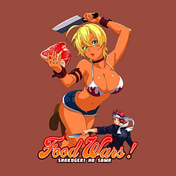 Свитшот хлопковый мужской Ikumi Mito food wars, цвет: кирпичный — фото 2