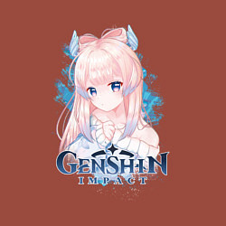 Свитшот хлопковый мужской Кокоми Kokomi Genshin Impact, цвет: кирпичный — фото 2