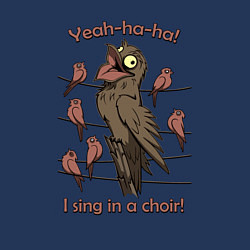 Свитшот хлопковый мужской I sing in a choir!, цвет: тёмно-синий — фото 2