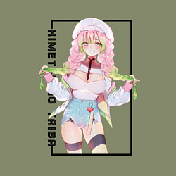 Свитшот хлопковый мужской Мицури Канродзи Клинок, рассекающий демонов, цвет: авокадо — фото 2