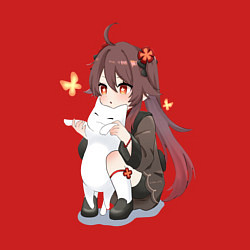 Свитшот хлопковый мужской ХУ ТАО И БЕЛЫЙ КОТИК, цвет: красный — фото 2