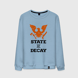 Свитшот хлопковый мужской State of Decay Эмблема Лого, цвет: мягкое небо