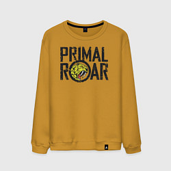 Свитшот хлопковый мужской Black logo, цвет: горчичный