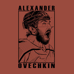 Свитшот хлопковый мужской АЛЕКСАНДР ОВЕЧКИН ALEXANDER OVECHKIN, цвет: кирпичный — фото 2