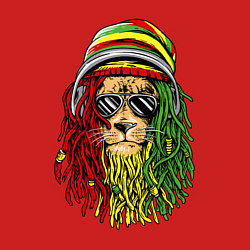 Свитшот хлопковый мужской Rasta lioN, цвет: красный — фото 2