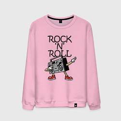 Свитшот хлопковый мужской Rock n Roll dab, цвет: светло-розовый