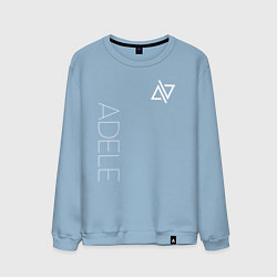 Свитшот хлопковый мужской Adele - Logo, цвет: мягкое небо