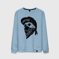Свитшот хлопковый мужской Hardcore alive!, цвет: мягкое небо