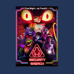 Свитшот хлопковый мужской Five Nights at Freddys 5 poster, цвет: тёмно-синий — фото 2