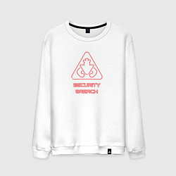 Свитшот хлопковый мужской FNAF Security Breach logo, цвет: белый