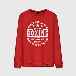 Свитшот хлопковый мужской PRO BOXING, цвет: красный