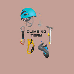 Свитшот хлопковый мужской Снаряжение для альпинизма, цвет: пыльно-розовый — фото 2