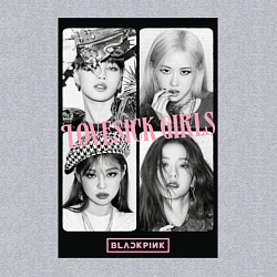 Свитшот хлопковый мужской Blackpink K-pop, цвет: меланж — фото 2