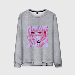 Свитшот хлопковый мужской Марин Китагава, цвет: меланж